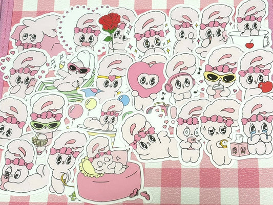 Esther Bunny 10, 24 pcs, stickers