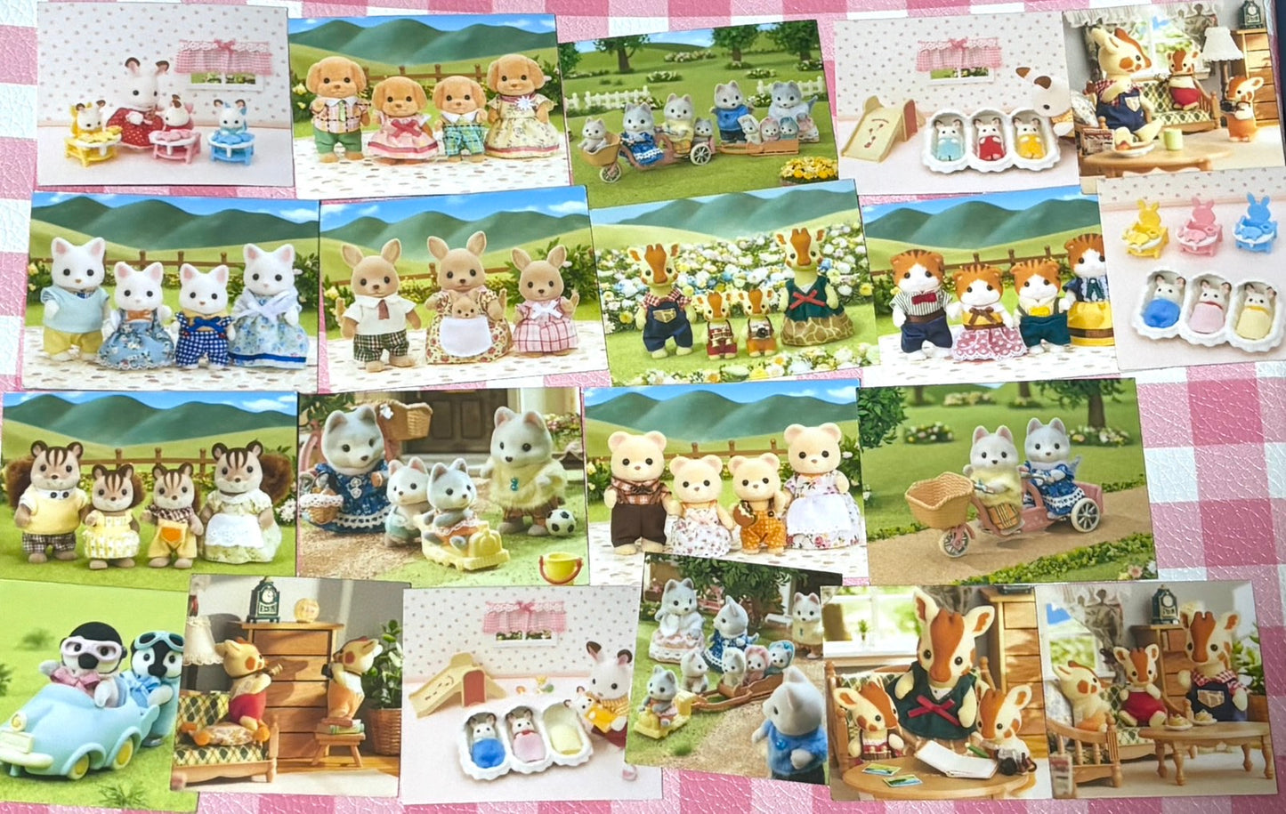 Calico Critters 11, 20 pcs, Sylvanian Families, Japanese Toys, stickers