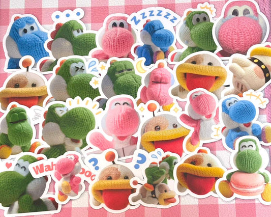Mario 2, 24 pcs, Yoshi, stickers