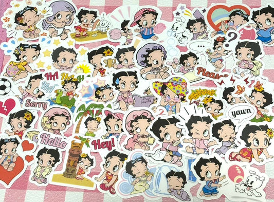 Betty Boop 3, 40 pcs, Baby Betty, stickers