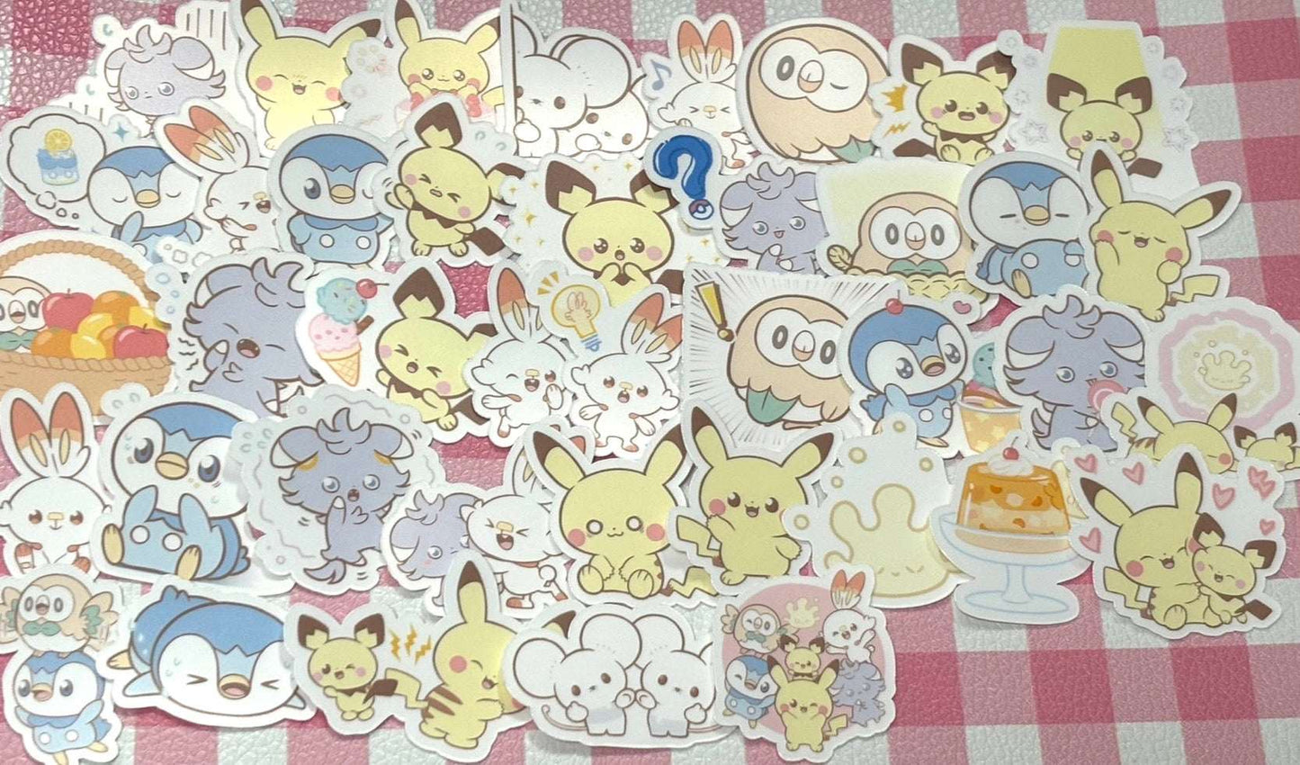 Pokemon 1, 40 pcs, Pokepeace, stickers