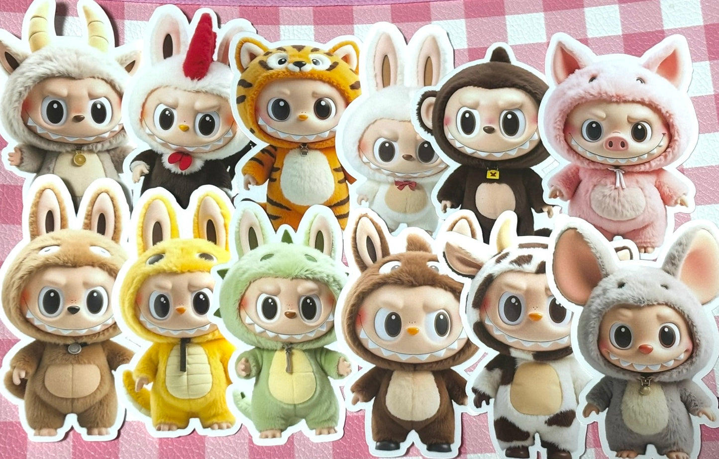 LABUBU 4, 12 pcs, The Monsters, POPMART, stickers