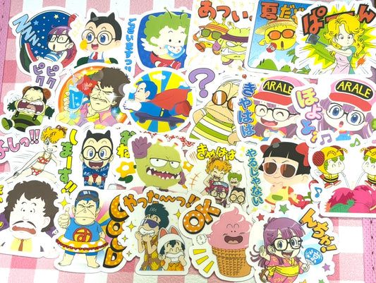 Dr. Slump 6, 24 pcs, Arale, Akira Toriyama, stickers