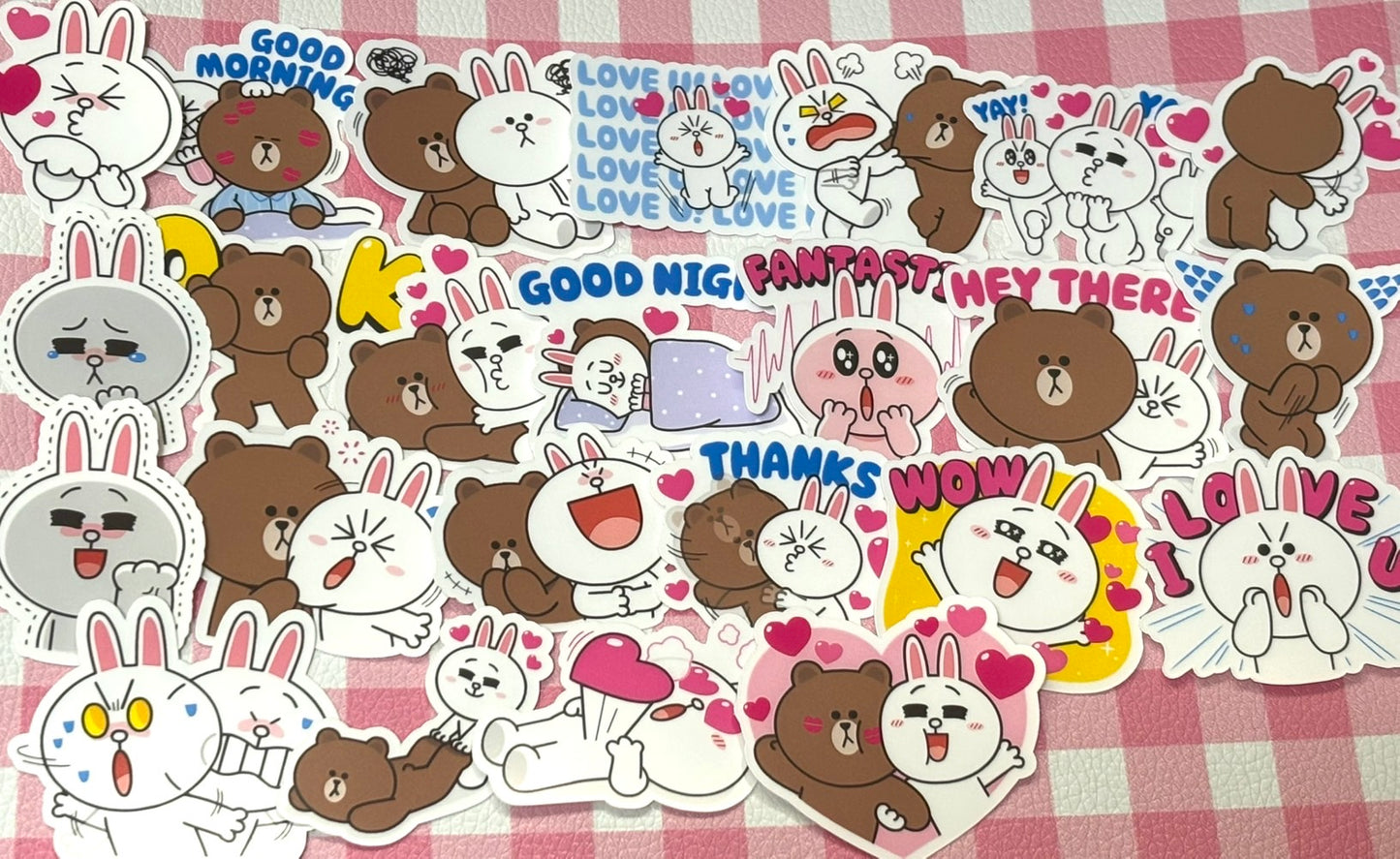 LINE FRIENDS 2, 24 pcs, stickers