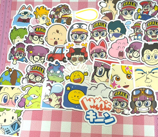 Dr. Slump 3, 40 pcs, Arale, Akira Toriyama, stickers