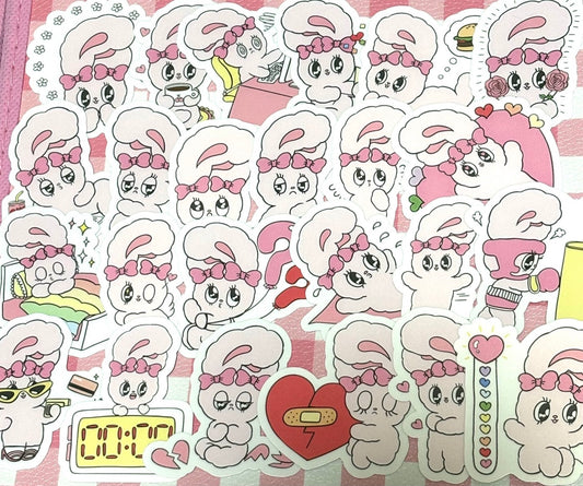 Esther Bunny 8, 24 pcs, stickers