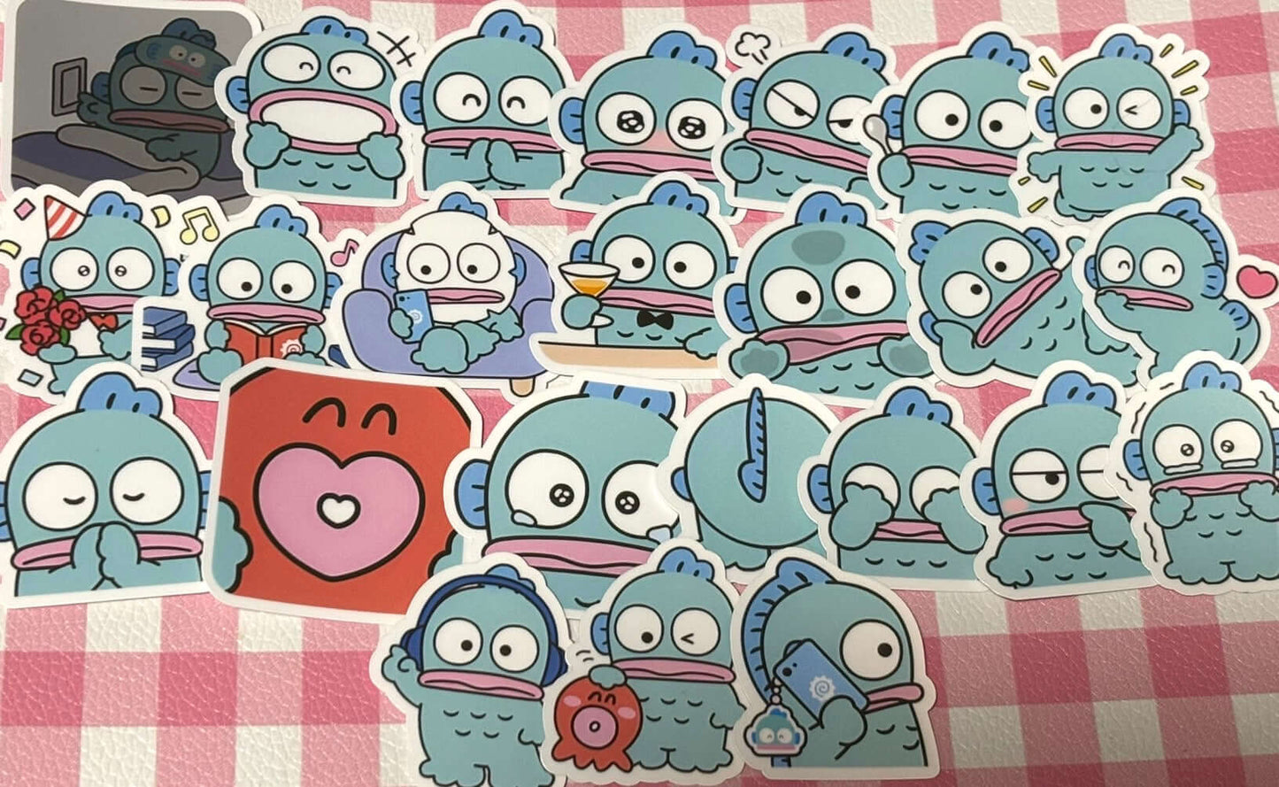 Hangyodon 8, 24 pcs, SANRIO, stickers