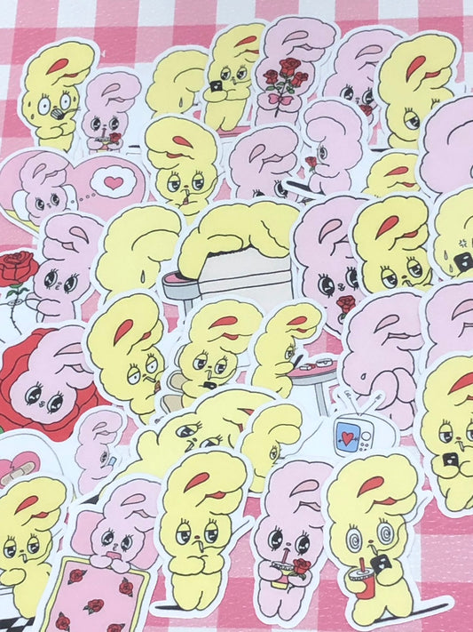 Esther Bunny 3, 32 pcs, stickers
