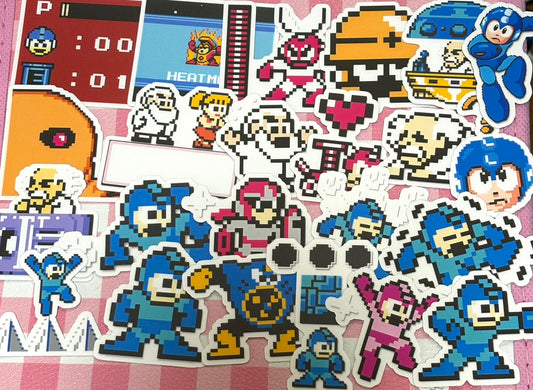 Megaman 1, 24 pcs, stickers
