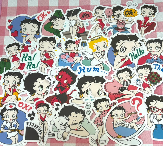 Betty Boop 2, 24 pcs, stickers