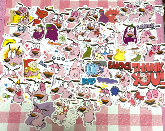 Courage the Cowardly Dog 1, 40 pcs, stickers