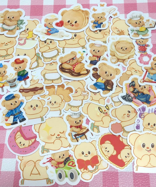 Butterbear, 40 pcs, stickers