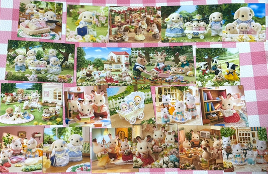 Calico Critters 9, 20 pcs, Sylvanian Families, Japanese Toys, stickers
