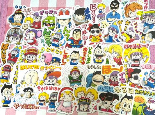 Dr. Slump 5, 40 pcs, Arale, Akira Toriyama, stickers