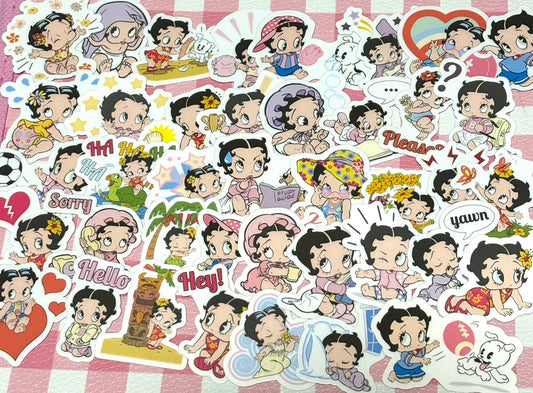 Betty Boop 3, 40 pcs, Baby Betty, stickers