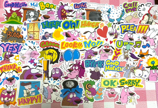 Courage the Cowardly Dog 2, 40 pcs, stickers