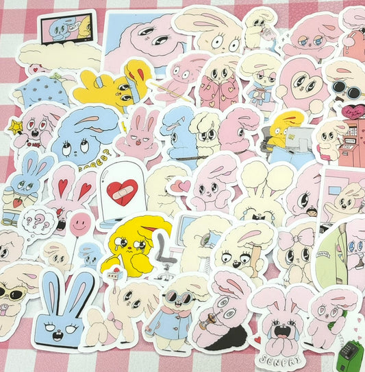 Esther Bunny 4, 40 pcs, stickers