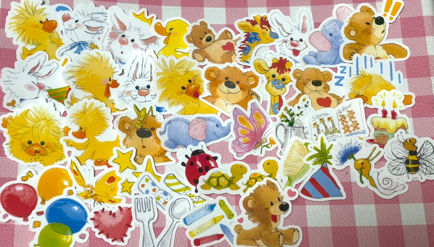 Suzy's Zoo 4, 40 pcs, stickers