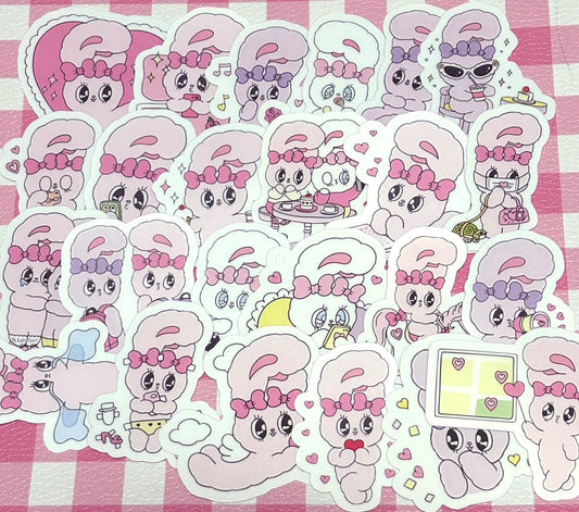 Esther Bunny 6, 24 pcs, stickers