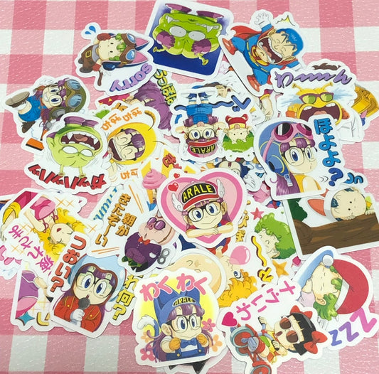 Dr. Slump 1, 40 pcs, Arale, Akira Toriyama, stickers