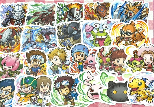 Digimon 1, 22 pcs, stickers