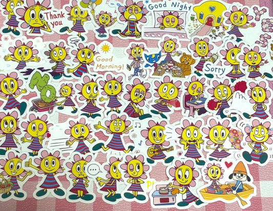 Parappa 3, 40 pcs, stickers, Sunny Funny
