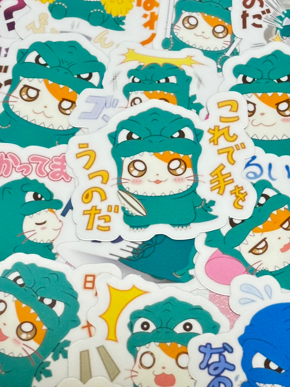 Hamtaro × Godzilla Collaboration 2, 24 pcs, stickers