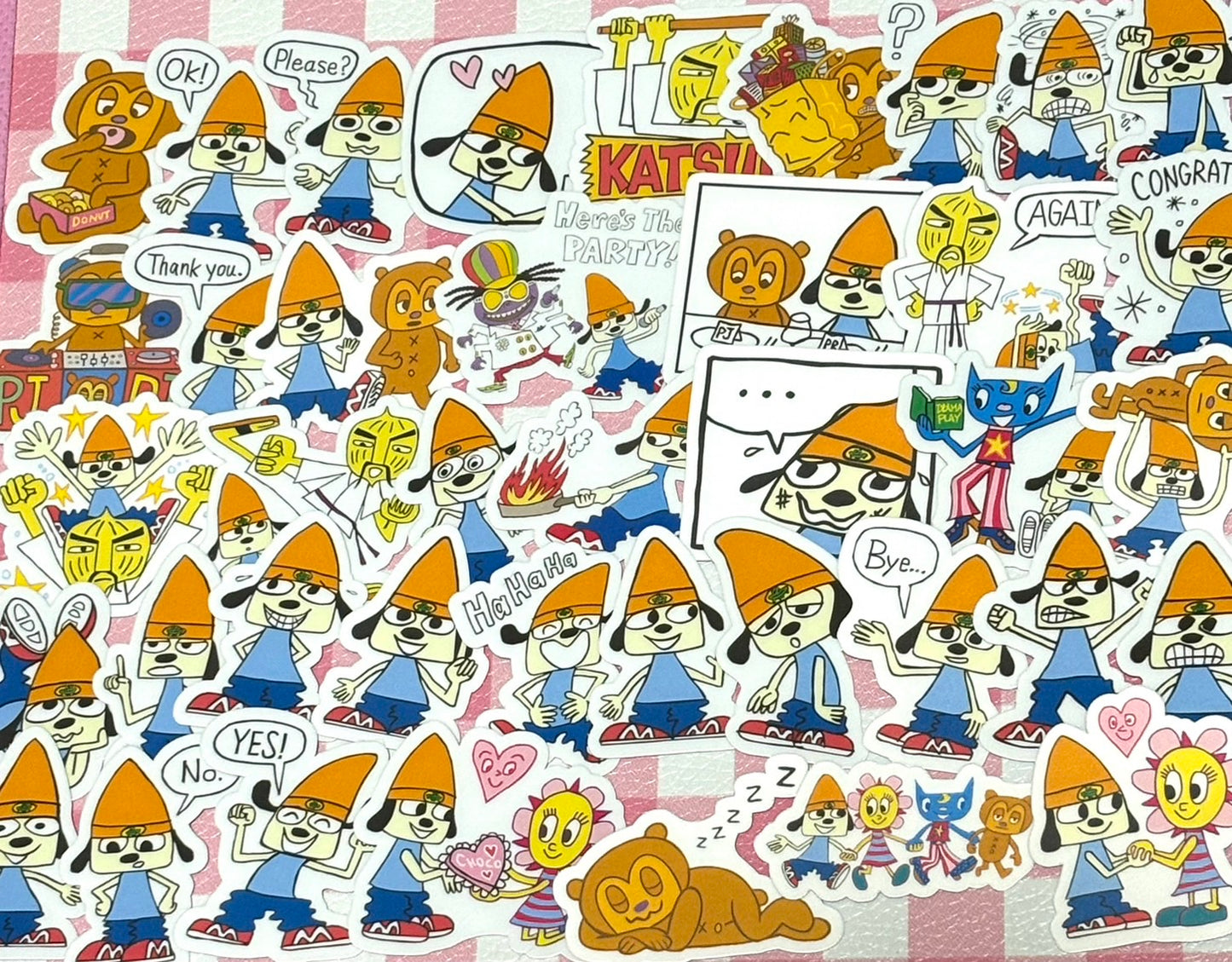 Parappa 1, 40 pcs, stickers