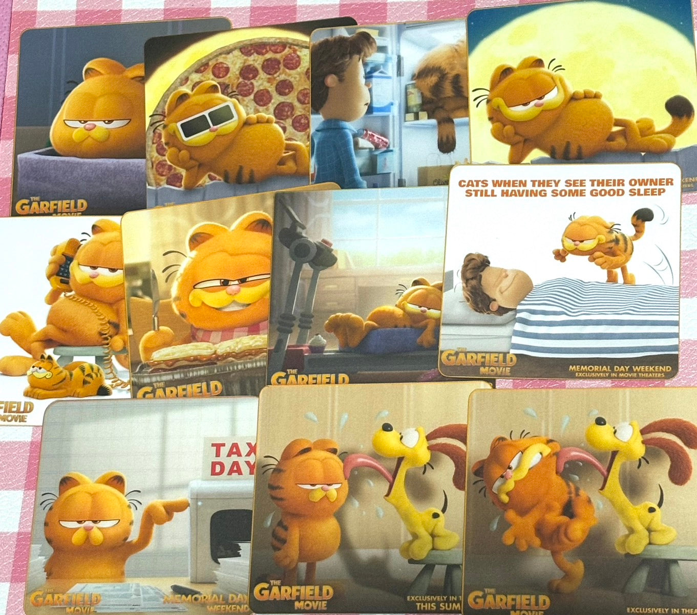 Garfield 3, 11 pcs, stickers, Cat
