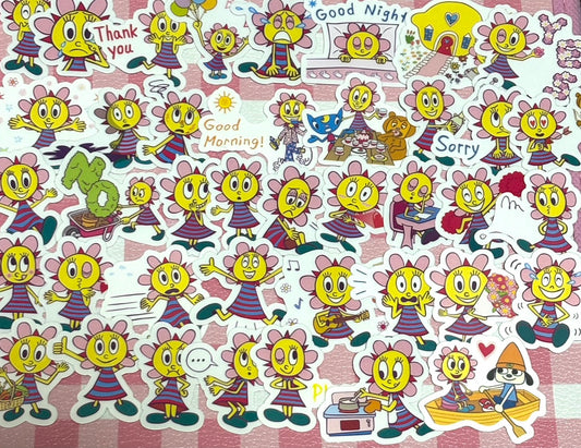 Parappa 3, 40 pcs, stickers, Sunny Funny