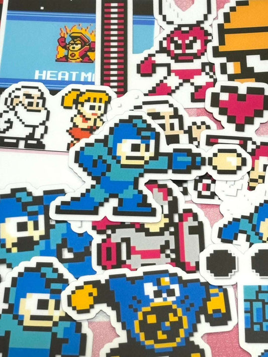 Megaman 1,  24 pcs, stickers