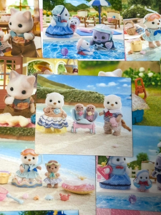 Calico Critters 10,  20 pcs, Sylvanian Families, Japanese Toys, stickers