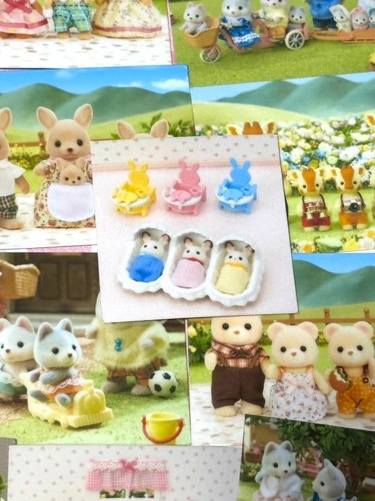 Calico Critters 11,  20 pcs, Sylvanian Families, Japanese Toys, stickers