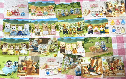 Calico Critters 11,  20 pcs, Sylvanian Families, Japanese Toys, stickers