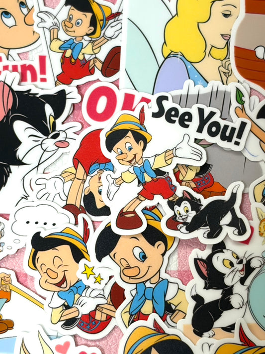 Pinocchio, 40 pcs, Disney, stickers