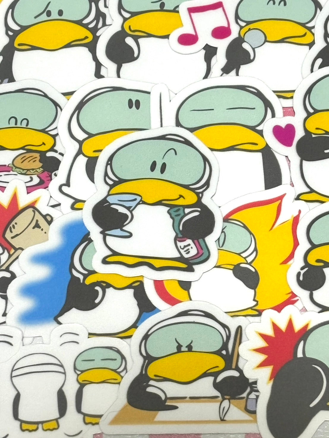 Let's Chat 6, 24 pcs, Showa Retro, Benjamin, stickers