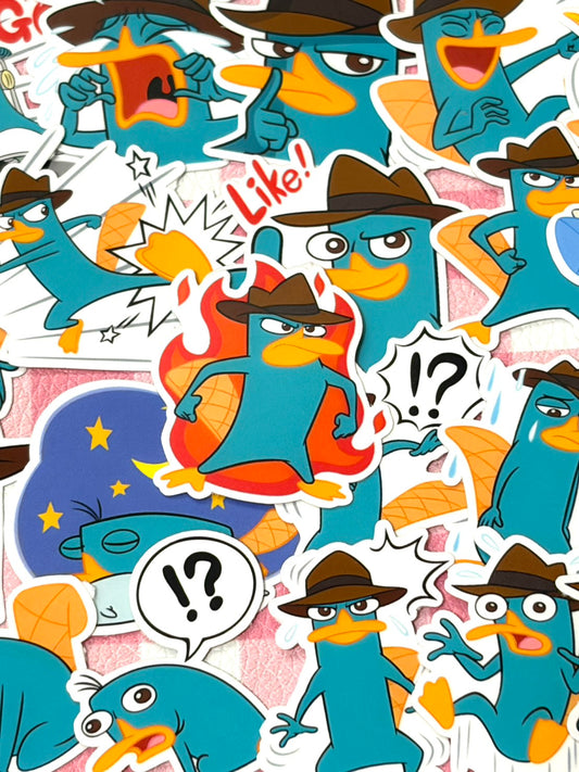 Phineas and Ferb 1, 40 pcs, Perry, Disney, stickers