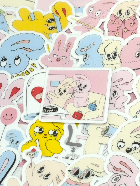 Esther Bunny 4, 40 pcs, stickers