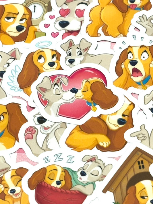Lady and the Tramp, 25 pcs, Disney, stickers