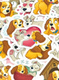 Lady and the Tramp, 25 pcs, Disney, stickers