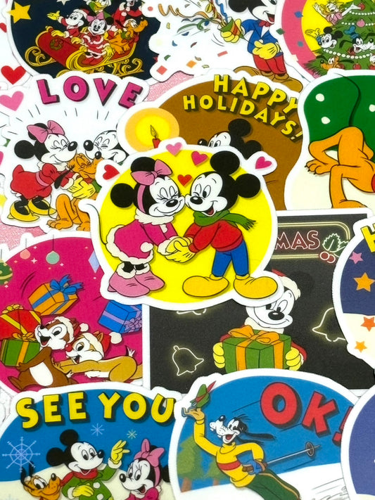 Mickey & Friends 1,  24 pcs, Disney, Christmas, stickers