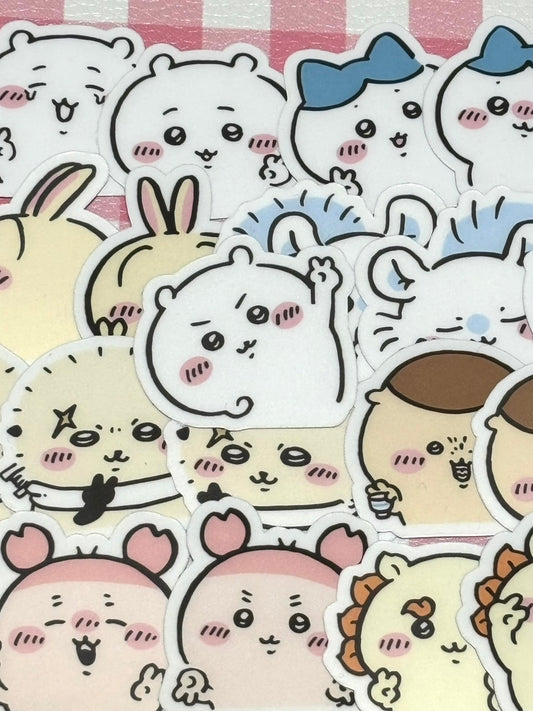 Chiikawa 2, 32 pcs, Hachiware, Usagi, Momonga, stickers