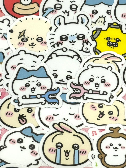 Chiikawa 1,  40 pcs, Hachiware, Usagi, Momonga, stickers