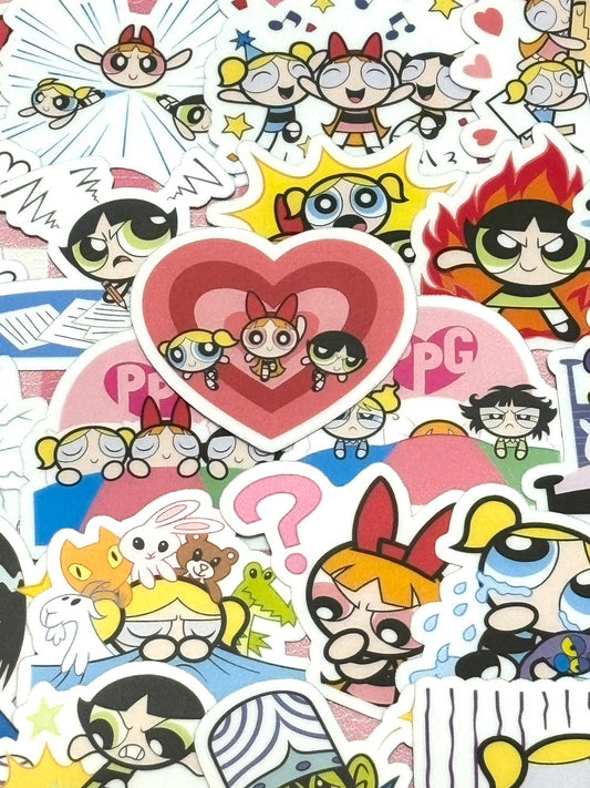 The Powerpuff Girls 1,  40 pcs, Cartoon Network, stickers