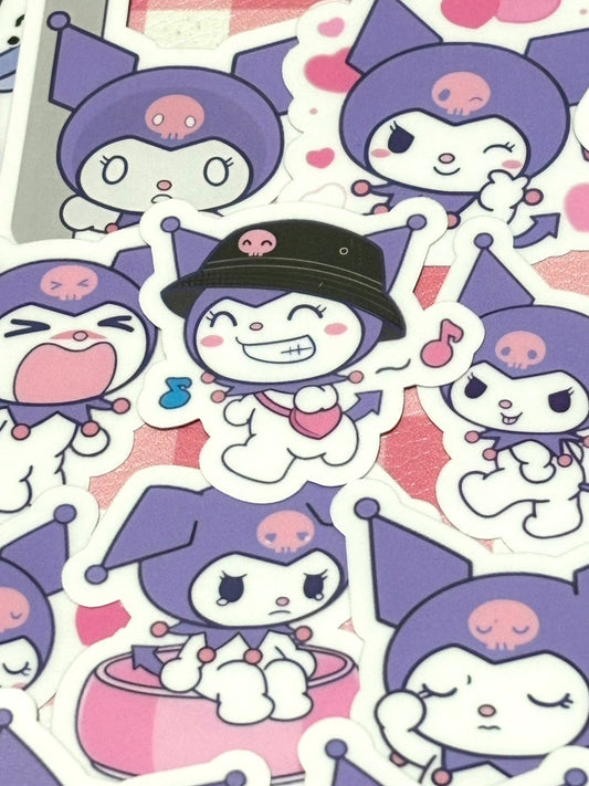 Kuromi 4, 24 pcs, SANRIO, stickers