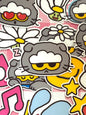ZO＆FRIENDS 1,  35 pcs, ZOA, G-DRAGON, K-pop, stickers