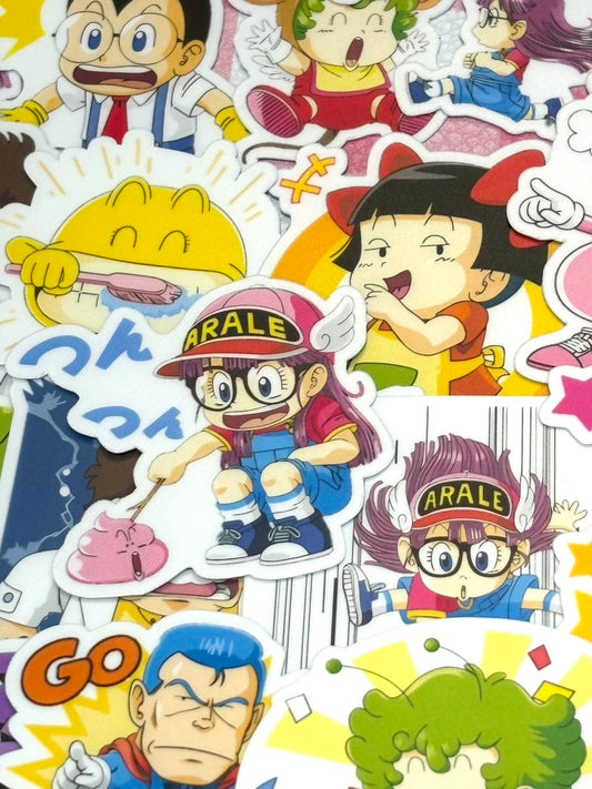 Dr. Slump 4, 24 pcs, Arale, Akira Toriyama, stickers