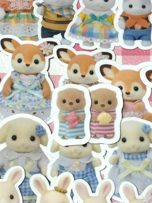 Calico Critters 2,  40 pcs, Sylvanian Families, Japanese Toys, stickers