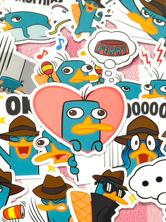 Phineas and Ferb 2, 40 pcs, Perry, Disney, stickers