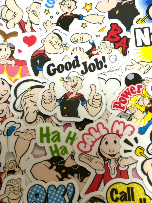 Popeye 1,  40 pcs, stickers